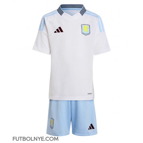 Camiseta Aston Villa Visitante Equipación para niños 2024-25 manga corta (+ pantalones cortos)